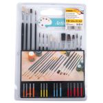 Set de pensule pentru pictură Strend Pro, 15 piese, pentru artă și hobby