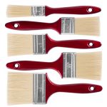 Set 5 pensule de vopsit Strend Pro Brosse PS450, maner din lemn