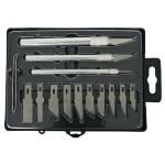Set de scalpele Strend Pro CS380, 17 piese pentru taiere precisa