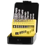 Set burghie pentru metal Strend Pro FD051, 19 piese, 1–10 mm, în cutie