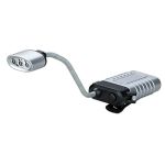 Lampă față pentru bicicletă HS-5930 BiCycle, 3 LED, 3xAAA, cu clip