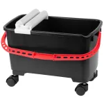 Găleată pentru oblicari 24 L cu role și roți, set cu role