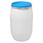 Butoi din plastic 120 L cu capac si colier, pentru apa pluviala si fermentare