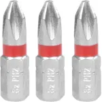 Set 3 biți Phillips PH2 Strend Pro pentru șurubelniță/mașină de înșurubat