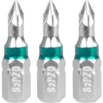 Set biți Strend Pro Pozidriv PZ0, 1/4", 30 mm, 3 bucăți
