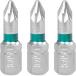 Set biți Strend Pro Pozidriv PZ1, 3 bucăți pentru șurubelniță
