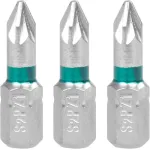 Set biți Strend Pro Pozidriv PZ1, 3 bucăți pentru șurubelniță