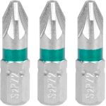 Set biți Strend Pro Pozidriv PZ2 pentru șurubelniță, 3 bucăți