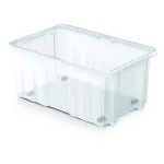 Cutie depozitare transparentă CARGO NCC24 cu roți, 60x40x26 cm