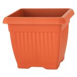 Ghiveci pătrat Terra 42 L, 45x45x37 cm, teracotă, PVC