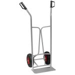 Carucior pliabil pentru transport saci Massag 250 kg, roti pneumatice 260 mm