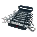 Set chei combinate cu clichet Honiton 7 piese, 10–19 mm, cu suport