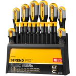 Set șurubelnițe Strend Pro SDX72-118, 18 piese, Torx, plate și Phillips