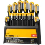 Set șurubelnițe Strend Pro SDX72-118, 18 piese, Torx, plate și Phillips