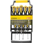 Set șurubelnițe Strend Pro SDX72-209, 9 piese, plată și Phillips, Cr-V