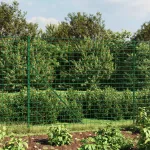 Gard plasă de sârmă cu bordură, verde, 2,2x10 m GartenMobel Dekor