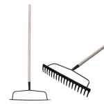 Grebla de grădină Strend Pro R101 cu 18 dinți, coadă din lemn 160 cm