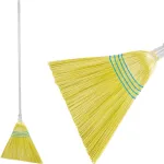 Mătură din sorg MagicHome 3806Y, galbenă, cu coadă din aluminiu 153 cm