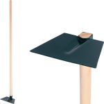 Motică plată G284A-WH cu coadă din lemn, 120 cm, Strend Pro Garden