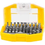 Set biți Strend Pro BSY256, 44 piese, oțel S2, în cutie