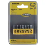 Set biți Torx Strend Pro YF40518, 7 piese S2 (T10–T25, TH4–TH6)