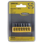 Set biți Torx Strend Pro YF40519, 7 piese din oțel S2, T10–T40