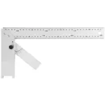 Echer din aluminiu 350 mm cu raportor pentru măsurarea unghiurilor