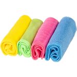 Set 4 lavete din microfibră MagicHome pentru curățare eficientă, fără urme