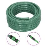 Furtun de grădină cu set de racorduri, verde, 0,5", 20 m, PVC GartenMobel Dekor