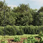 Gard plasă de sârmă, antracit, 1,8x10 m, oțel galvanizat GartenMobel Dekor