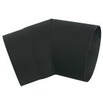 Cot burlan fum 45° Ø160 mm din oțel 1,5 mm pentru sobă și șemineu