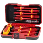 Set șurubelnițe Strend Pro VDE 1000V, 12 piese + tester tensiune