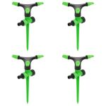 Aspersoare rotative 4 buc. verde și negru 16x13,5x25,5cm ABS&PP GartenMobel Dekor