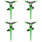 Aspersoare rotative 4 buc. verde și negru 16x13,5x25,5cm ABS&PP GartenMobel Dekor