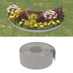 Bordură de grădină, gri, 10 m 20 cm, polietilenă GartenMobel Dekor