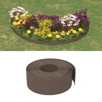 Bordură de grădină, maro, 10 m 20 cm, polietilenă GartenMobel Dekor