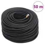 Furtun de aer hibrid, negru, 0,6", 50 m, cauciuc și PVC GartenMobel Dekor