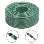 Furtun de grădină cu set de racorduri, verde, 0,5", 100 m, PVC GartenMobel Dekor