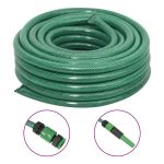 Furtun de grădină cu set de racorduri, verde, 0,75", 100 m, PVC GartenMobel Dekor