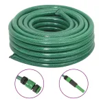 Furtun de grădină cu set de racorduri, verde, 0,75", 20 m, PVC GartenMobel Dekor