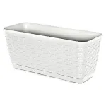 Ghiveci pentru balcon Ratolla P 12 L maro, cu farfurie inclusa