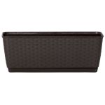 Kvetináč RATOLLA P 6 lit, hnedý, s podložkou