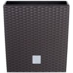 Ghiveci cu inserție Prosperplast Rato Low 20 cm, maro, 6,8 L