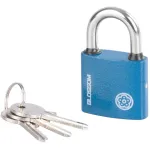 Lacăt Blossom BC29 38 mm, albastru, cu cheie unică (Unique)