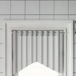 Șine pentru perdele 2 buc, alb și argintiu, 40-60 cm, aluminiu GartenMobel Dekor