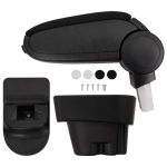 Cotieră auto, negru, 12x36x(33,5-48) cm ABS GartenMobel Dekor