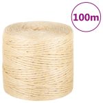Frânghie, 100 m, sisal 100%, 4 mm GartenMobel Dekor