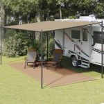 Covor pentru cort, gri taupe, 250x550 cm GartenMobel Dekor