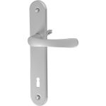 Mâner pentru ușă de interior MagicHome Manuela K90, argintiu, cu șild oval