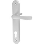 Călcâi pentru ușă interior MagicHome Manuela V90, argintiu, cu șild oval